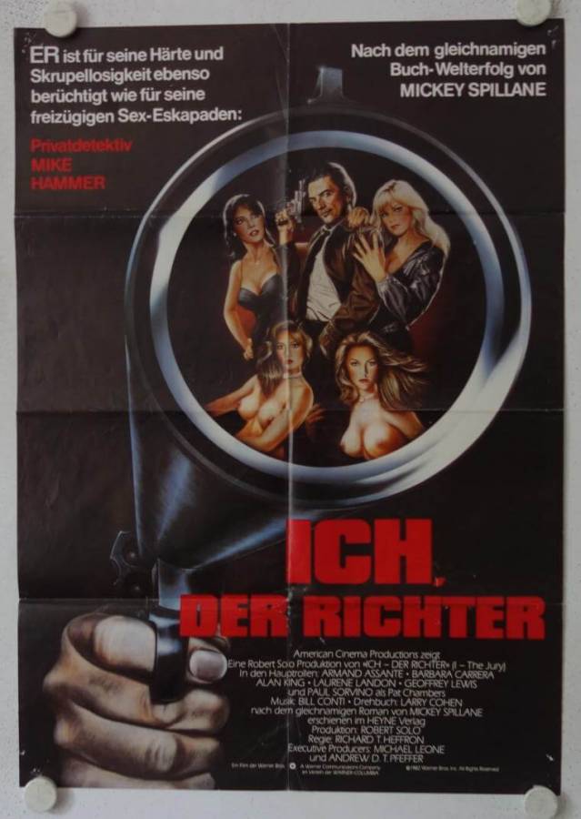 I the Jury original release german movie poster